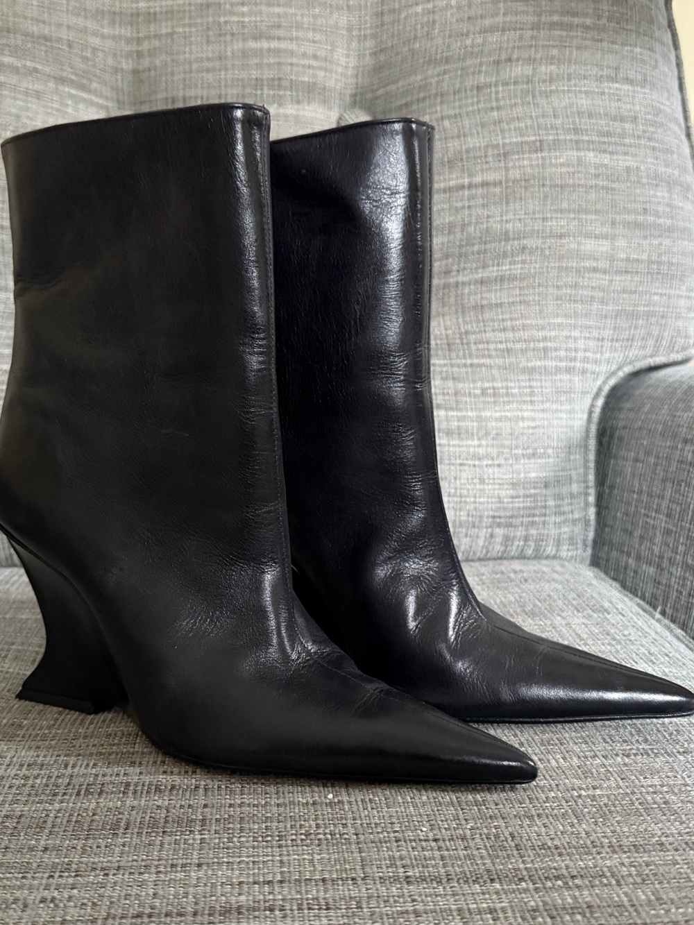 Schutz Leather Booties